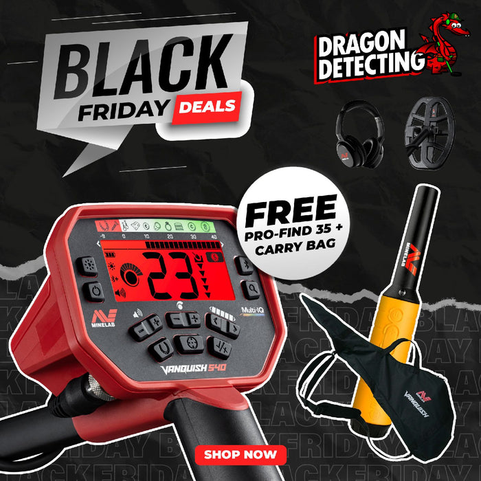 Minelab Vanquish 540 PRO Pack + FREE Pro-Find 35 & Carry Bag - BLACK FRIDAY OFFER