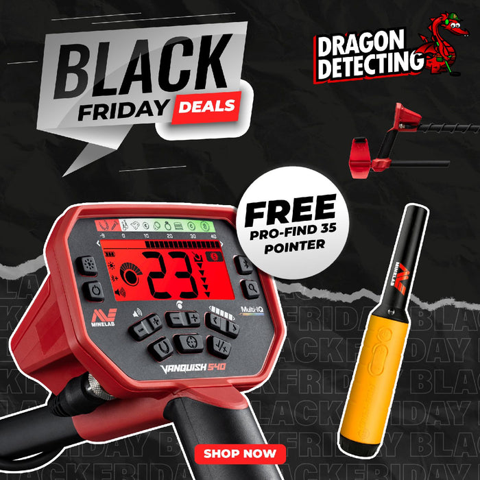 Minelab Vanquish 540 + FREE Pro-Find 35 - BLACK FRIDAY OFFER