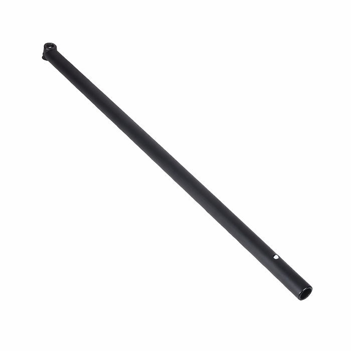 Black metal rod on a white background