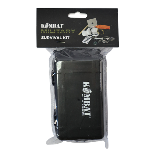 Kombat Military Survival Kit packaging on a white background