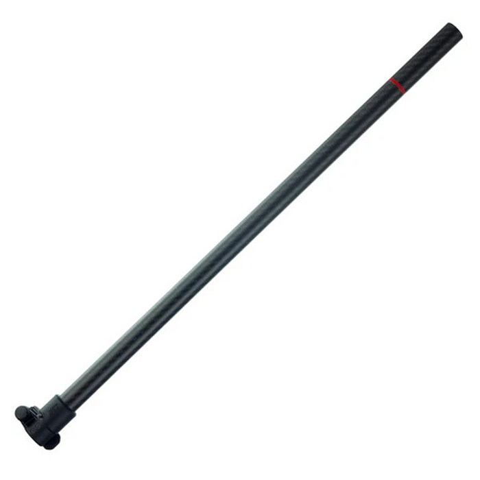Black metal rod on a white background