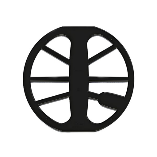 metal detecting coil cover on a white background