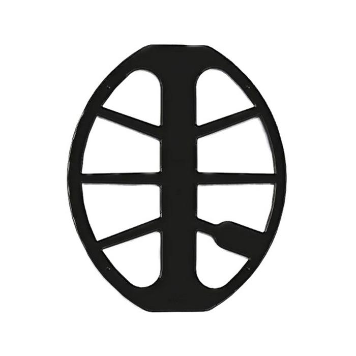 metal detecting coil cover on a white background