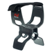 Black metal detector arm rest with Minelab logo on a white background