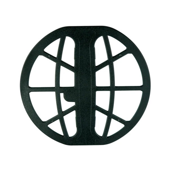 metal detecting coil cover on a white background