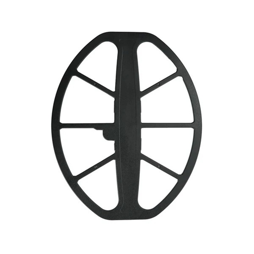 metal detecting coil cover on a white background