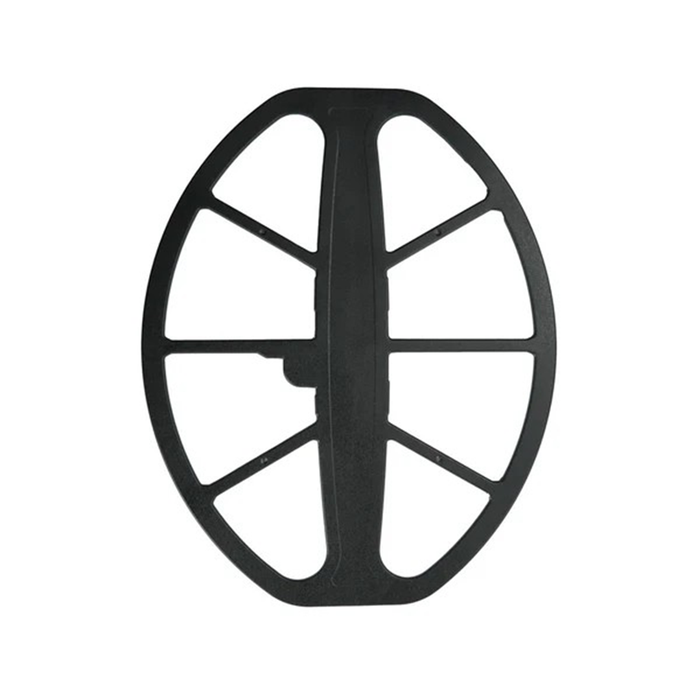 metal detecting coil cover on a white background