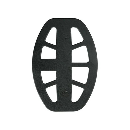 metal detecting coil cover on a white background