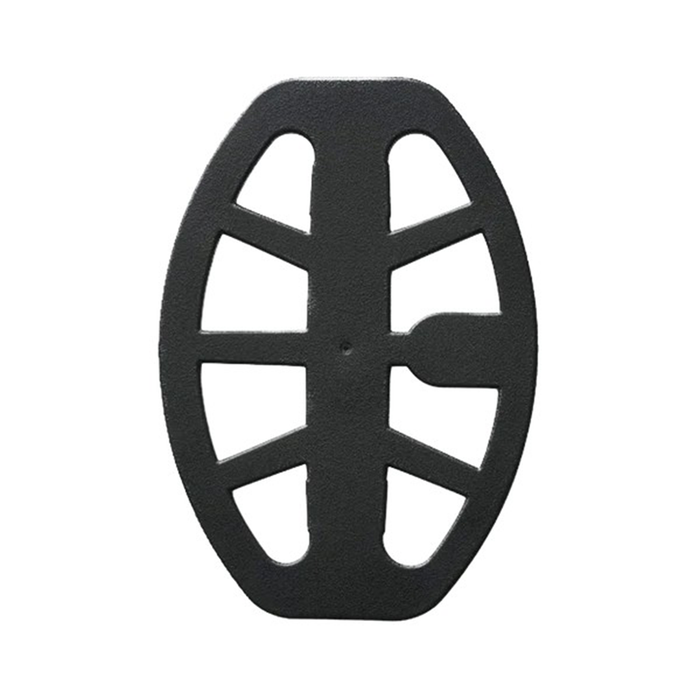 metal detecting coil cover on a white background