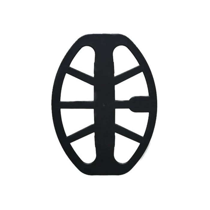 metal detecting coil cover on a white background