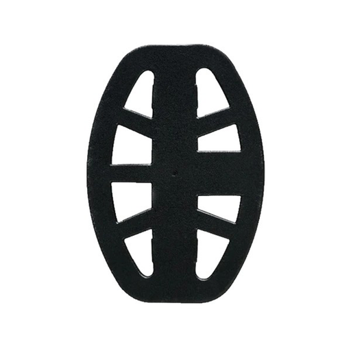 metal detecting coil cover on a white background