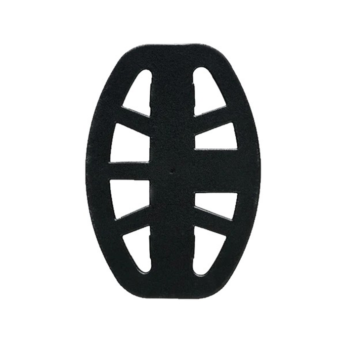 metal detecting coil cover on a white background