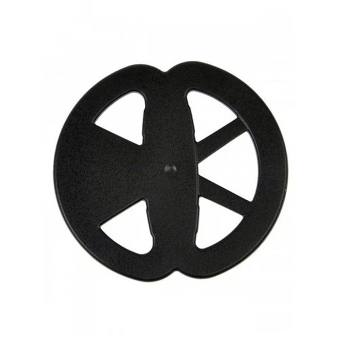 metal detecting coil cover on a white background