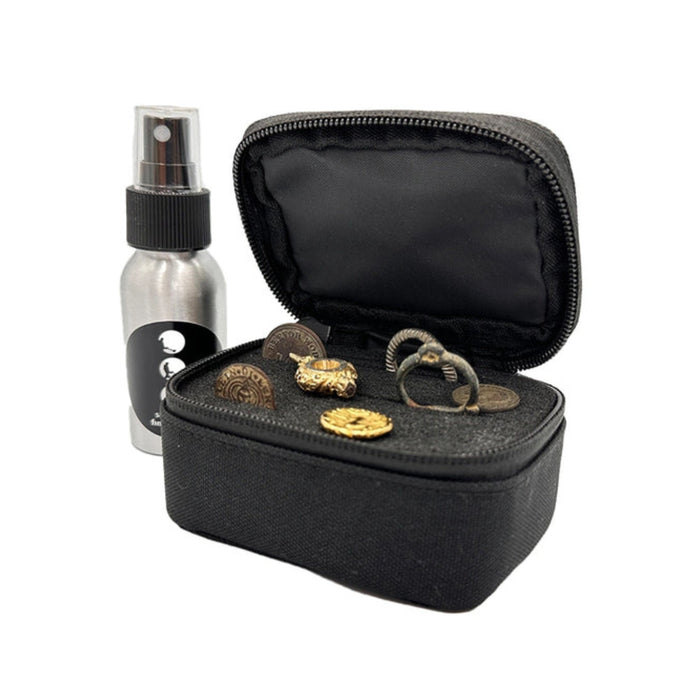 black Searcher finds bag to keep finds safe