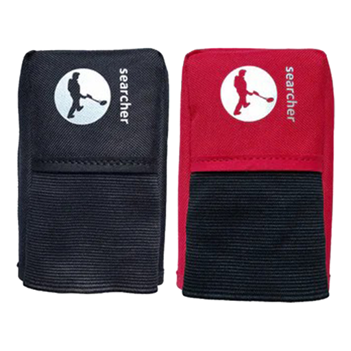 Two box control overs, one black and one red, with 'searcher' branding on a white background.