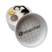 Container with a grid pattern labeled 'searcher' containing coins and a black object.