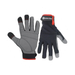 Searcher black detecting gloves on a white background