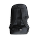 Black backpack on a white background