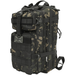 Stealth black camo 25ltr Backpack on a white background
