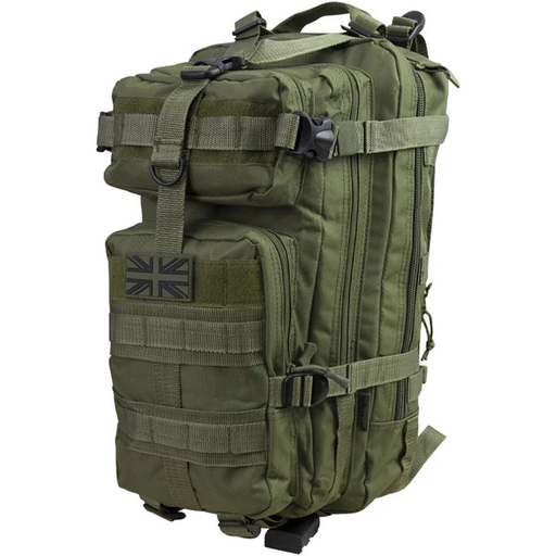 Stealth olive 25ltr Backpack on a white background
