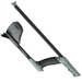 Carbon Fibre telescopic stem on a white background
