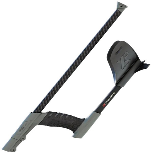 Carbon Fibre telescopic stem on a white background