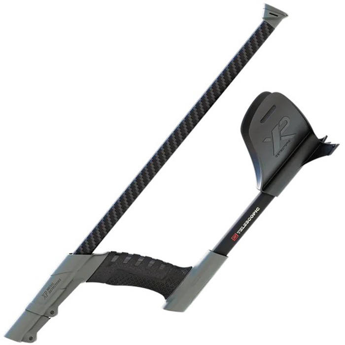 Carbon Fibre telescopic stem on a white background