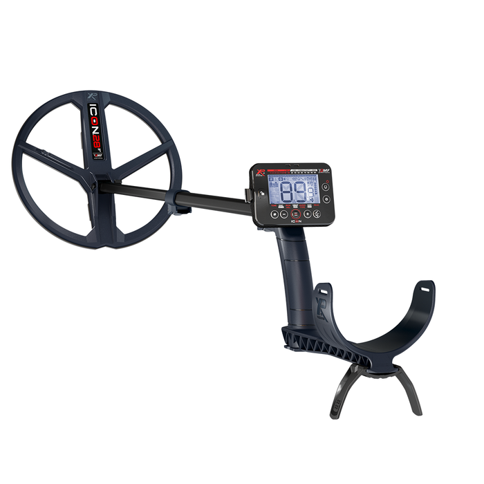 METAL DETECTOR ON A WHITE BACKGROUND