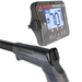 Digital display on a telescopic handlebar with visible branding on a white background