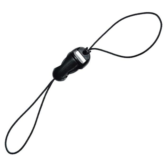 Black lanyard for XP Deus II Remote Control on a white background