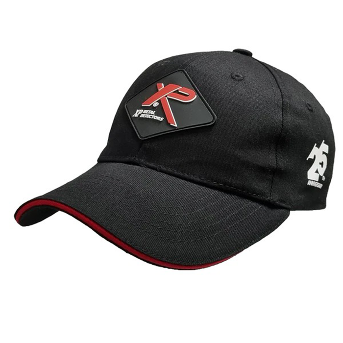 Black cap with XP logo on a white background