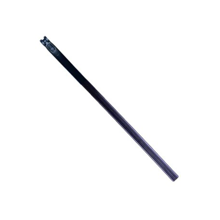 Long black rod on a white background