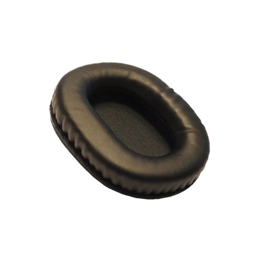 Black earpad on a white background